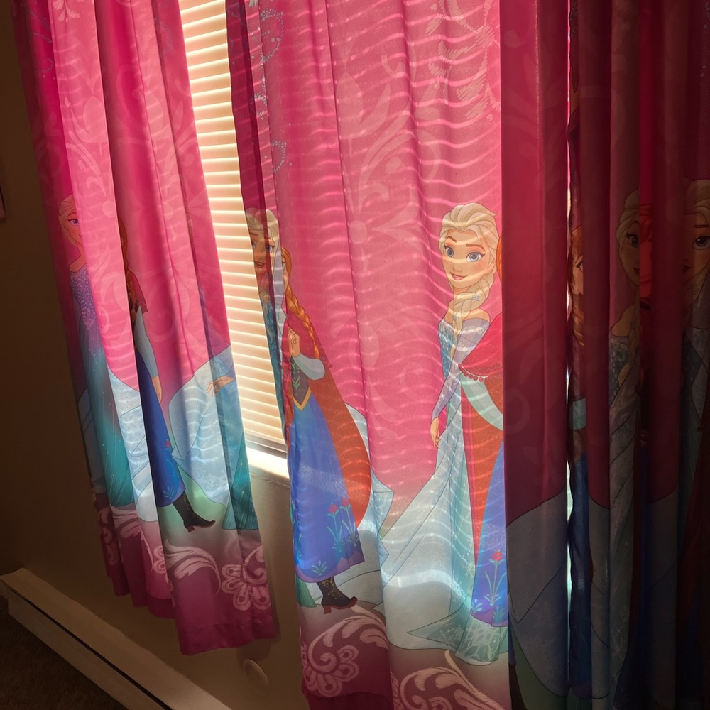 Disney Frozen Pink Curtains